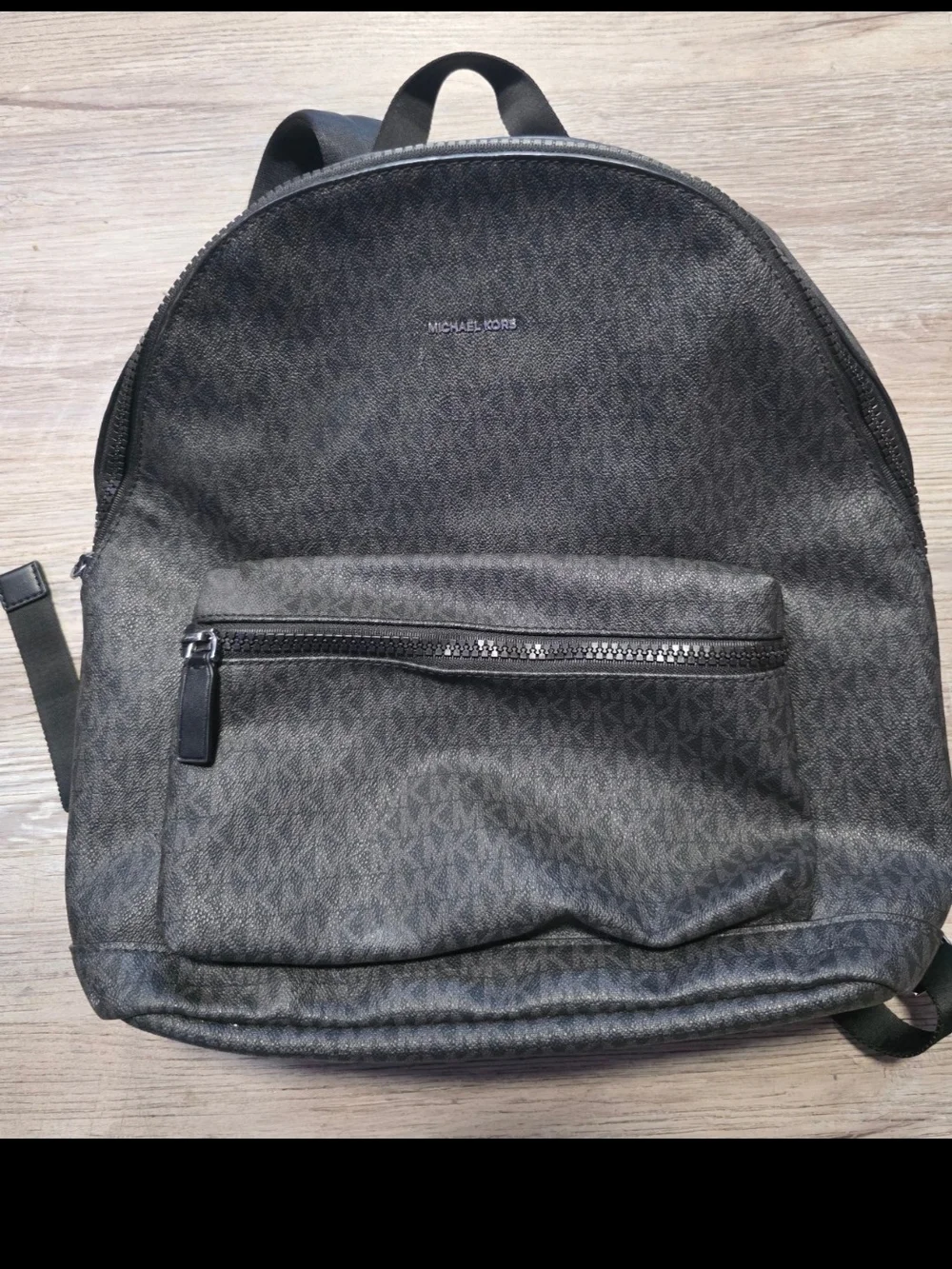 Michael Kors Logo Backpack Black